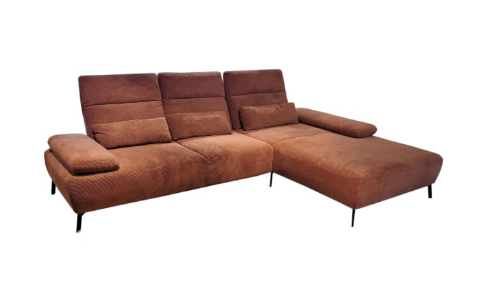 Wohnlandschaft Bonito, rostfarbig, inkl. Funktionen-03