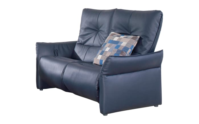 Leder Sofa 2-Sitzer Cumuy, blau-01
