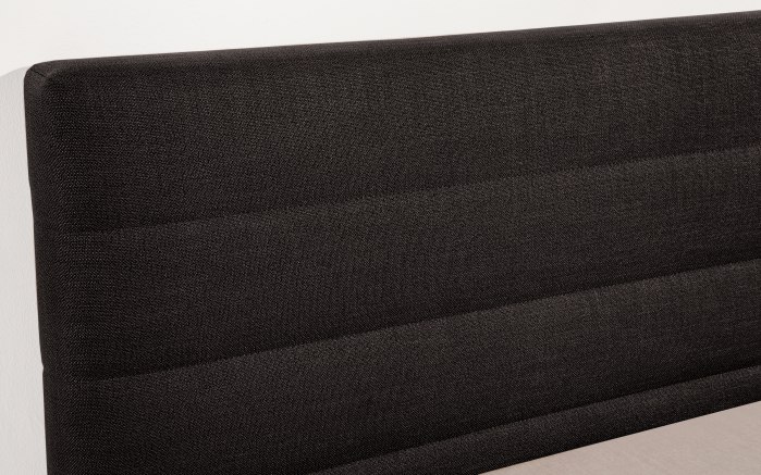 Boxspringbett Linea, anthrazit, 180 x 200 cm, Härtegrad 2 und 3, Kopfteilhöhe 113 cm-03
