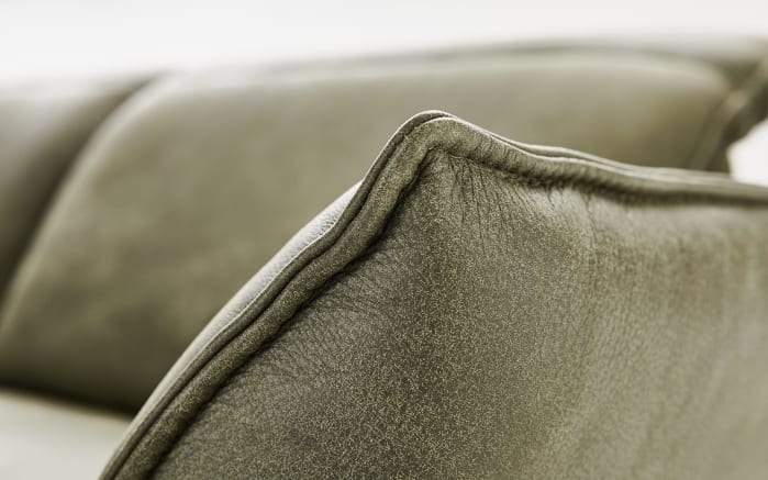 Leder Wohnlandschaft HU-RL17008, olive, inkl. Funktionen-03