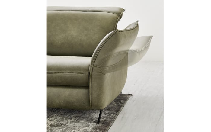 Leder Wohnlandschaft HU-RL17008, olive, inkl. Funktionen-05