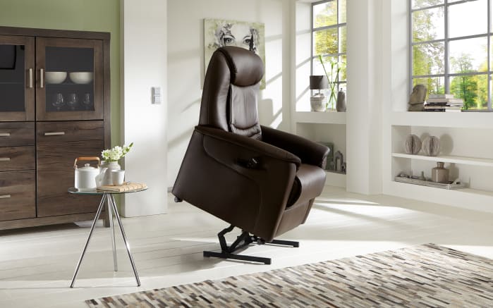 Leder-Fernsehsessel HU-RV15024, braun, inkl. Funktionen-05