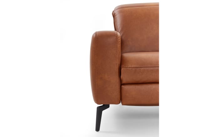 Ledergarnitur HU-PC23005, cognac, inkl. Kopfpolsterverstellung -07