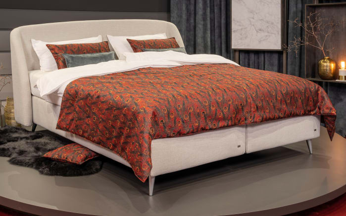 Boxspringbett Pureo, grau, 180 x 200 cm-01