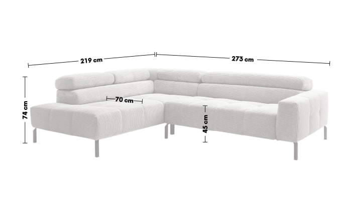 Wohnlandschaft Callisto, grau-05