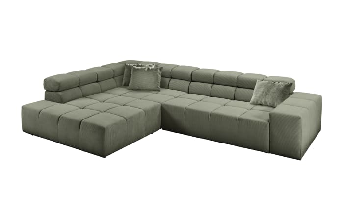 Ecksofa Oakland 2.0, olivgrün, inkl. motorischem Sitzvorzug-02