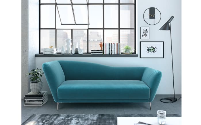 Recamiere Vittoria, bluegrey, Ausführung links