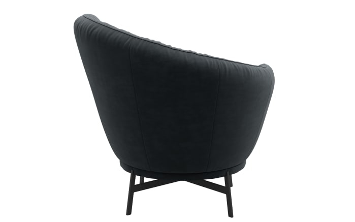 Sessel Kleo, schwarz, Fuß schwarz matt-02