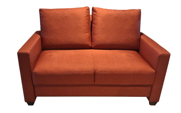 Schlafsofa Flexa, rot, 120 x 200 cm, mit Holzfüßen-01