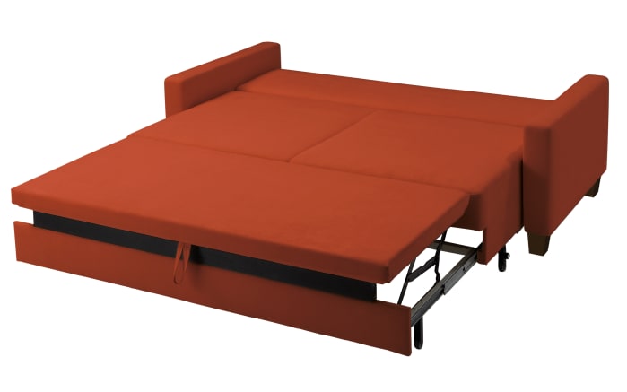 Schlafsofa Flexa, rot, 120 x 200 cm, mit Holzfüßen-02