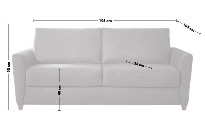 Schlafsofa Bergamo, anthrazit, 140 x 200 cm-05