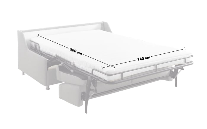Schlafsofa Lina, mint, 140 x 200 cm, mit kappbaren Armlehnen-05