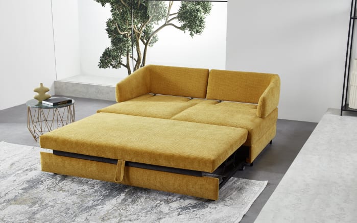 Schlafsofa Emilia, gelb, 160 x 200 cm-04