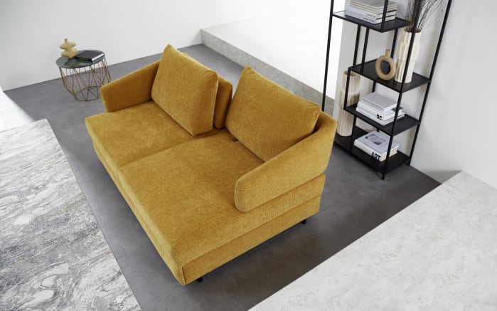 Schlafsofa Emilia, gelb, 160 x 200 cm-02