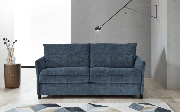 Schlafsofa Inga, blau, inkl. Stauraumbox-01