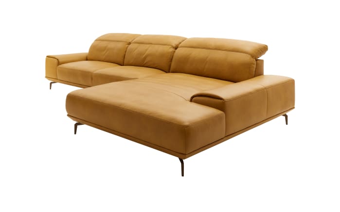 Wohnlandschaft MR 2490, gelb, Longchair rechts, inkl. Funktionen  