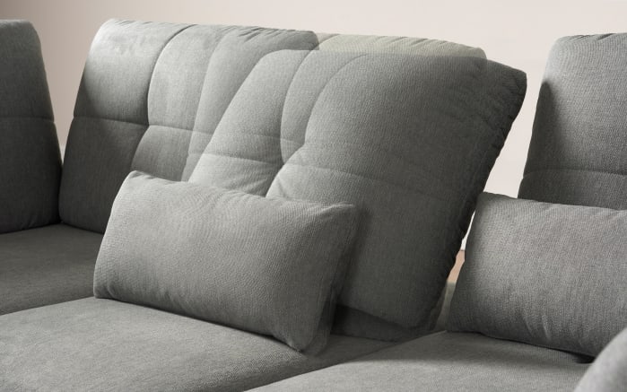 Ecksofa Dover Plus, grau, inkl. Schwenkrücken-07