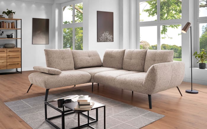 Ecksofa Dover Plus, braun, inkl. Armteilverstellung-04