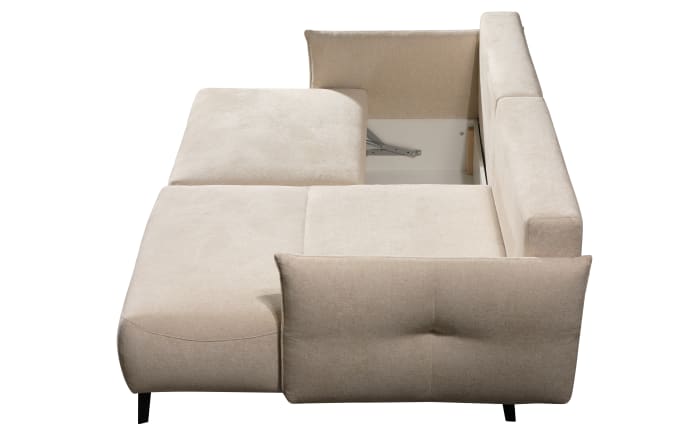 Eckschlafsofa Landon, beige, Liegefläche 135 x 200 cm-04