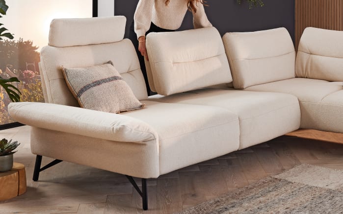 Wohnlandschaft Pelippa, beige, inkl. Funktionen-03