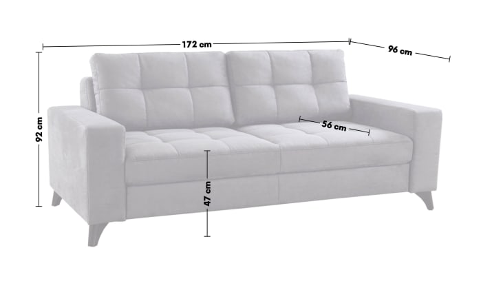 Schlafsofa Systemo Trend in grau, mit Funktion-04