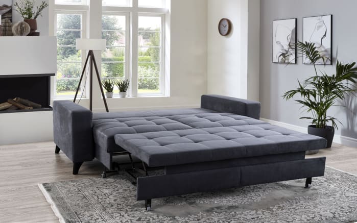 Schlafsofa Systemo Trend in grau, mit Funktion-03