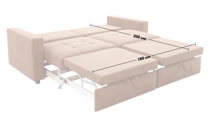 Schlafsofa Systemo 2072, kupfer, Liegefläche ca. 180 x 200 cm-06