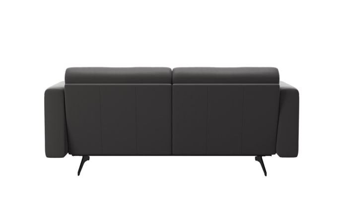 Leder Wohnlandschaft Stella, grau-04