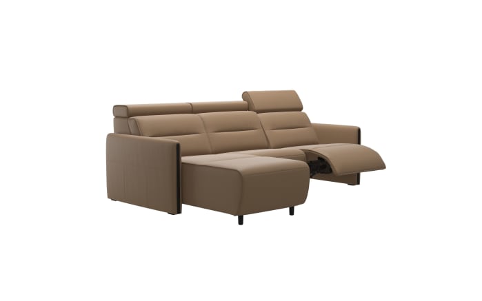 Leder Wohnlandschaft Emily, Paloma Almond, Longseat links-02