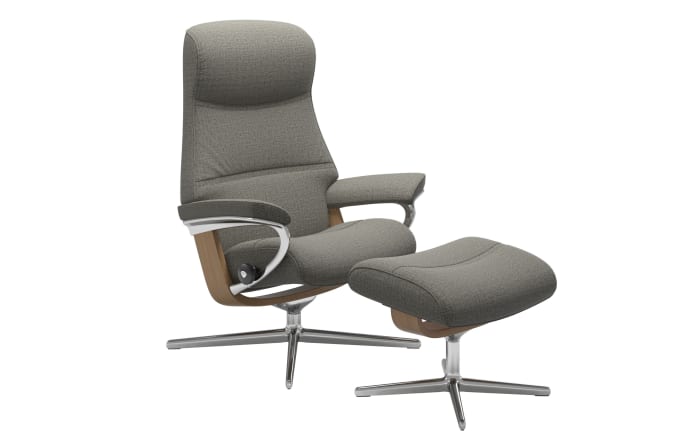Ruhesessel Philip M, grau, inkl. Hocker