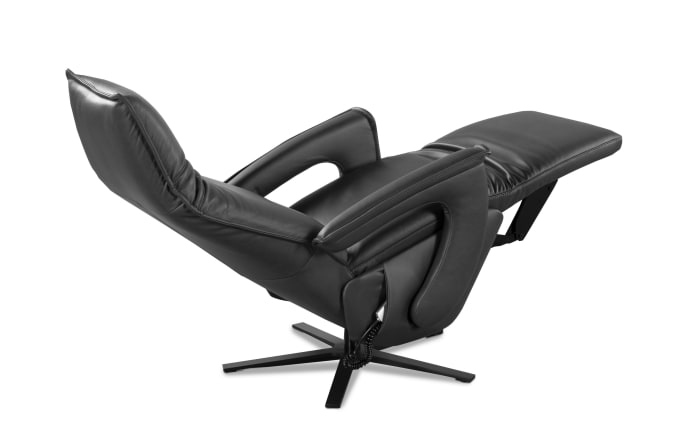 Leder Fernsehsessel Hampton Legere, anthrazit, inkl. Funktionen-04