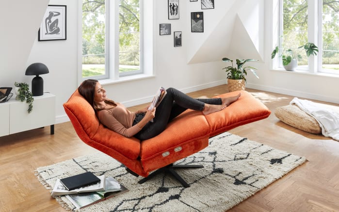 Relaxliege Ringo, aperol, inkl. Herz-Waage-Funktion-03