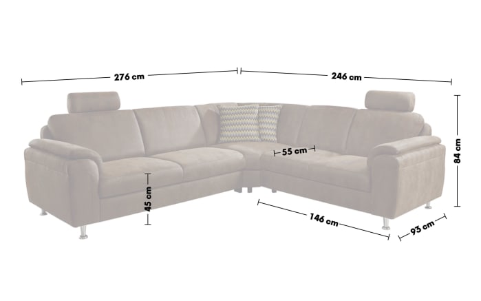 Wohnlandschaft Ocean-S, mandel-02