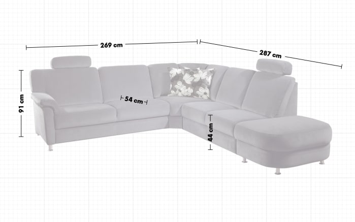 Wohnlandschaft ZE-EM06001, anthrazit, inkl. Funktionen-03