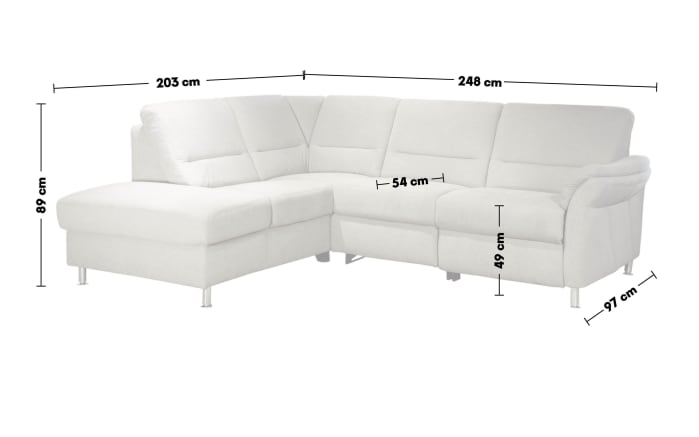 Wohnlandschaft ZE-EM16033, silber, inkl. Funktionen-06