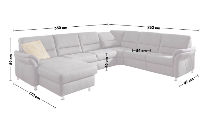 Wohnlandschaft ZE-EM16033, grau, inkl. Funktionen-07