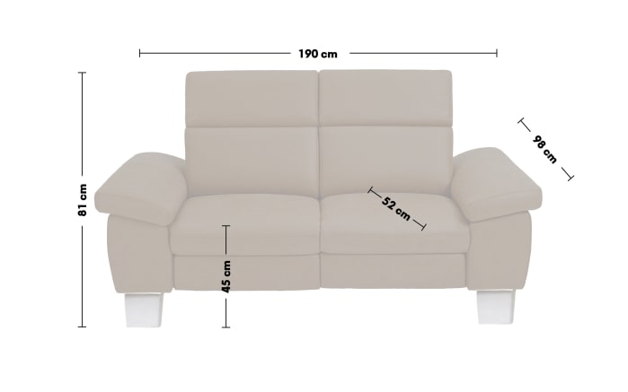 Sofa 2,5-Sitzer Tonga, braun-02