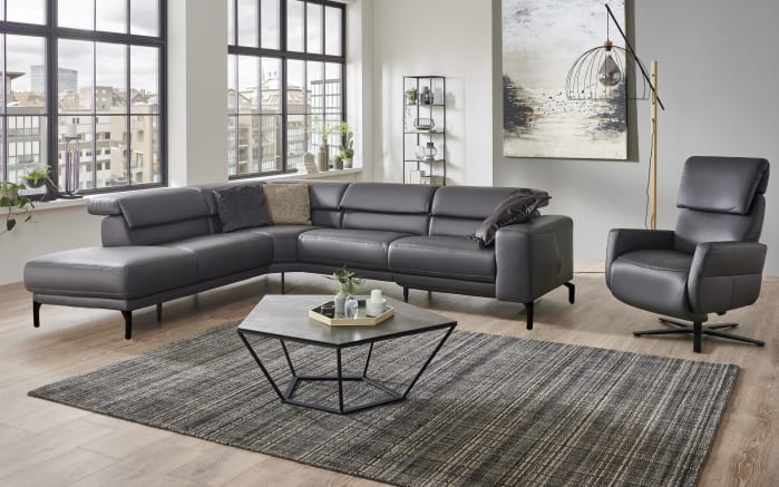 Leder Wohnlandschaft Pelagio, anthrazit-01