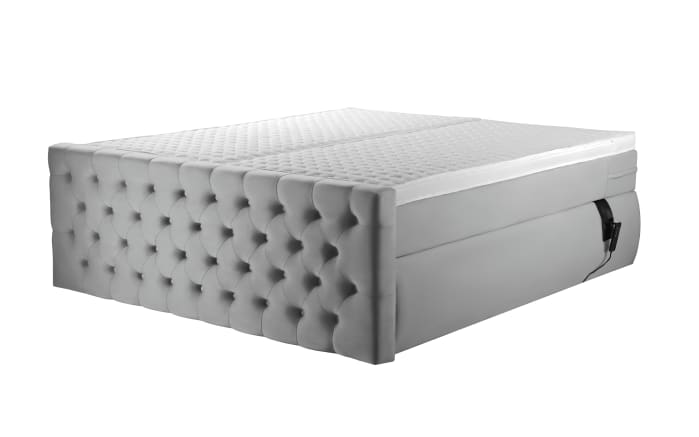 Boxspringbett Diamanti Klassik, dunkelblau, 180 x 200 cm, Härtegrad 2-03