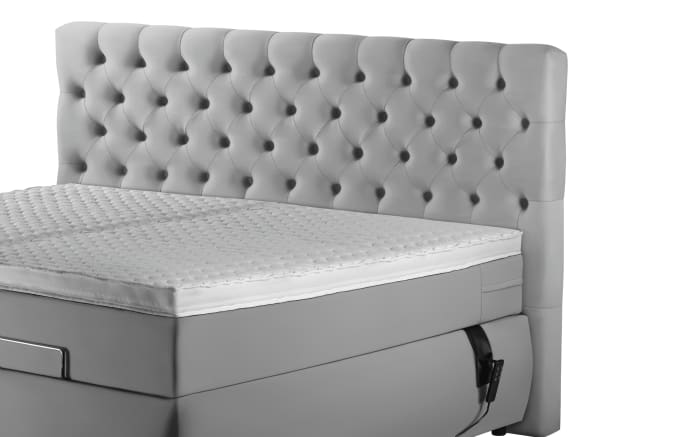 Boxspringbett Diamanti Klassik, dunkelblau, 180 x 200 cm, Härtegrad 2-02