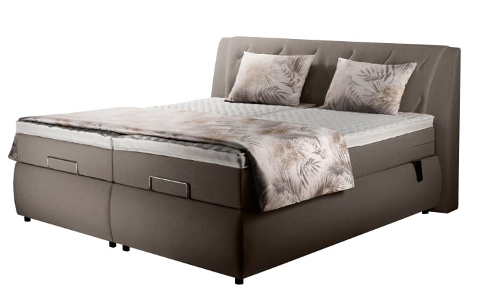 Motor-Boxspringbett Diamanti, granit, 180 x 200 cm, Härtegrad 2 und 3-03