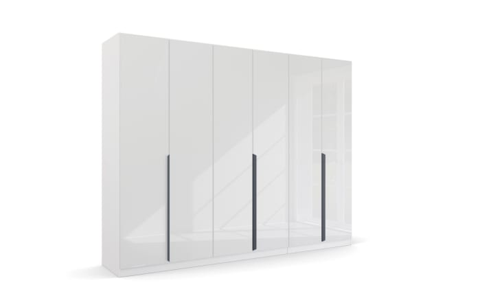 Drehtürenschrank Quadra, kristallweiß/alpinweiß, 271 x 229 cm-02
