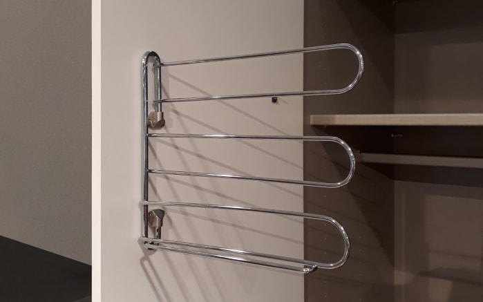 Drehtürenkleiderschrank Montclar, Hochglanz weiß, 250 x 223 cm, inkl. 2 Spiegeltüren und 3 Schubkästen-04