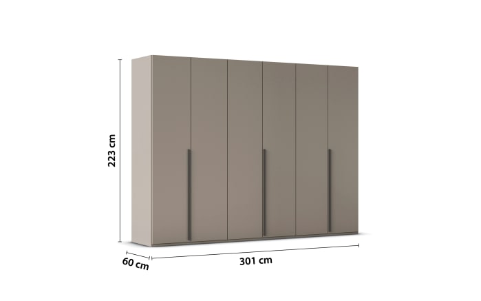 Drehtürenschrank Montclar, fango, 301 x 223 cm, inkl. hochwertiger Innenausstattung-03