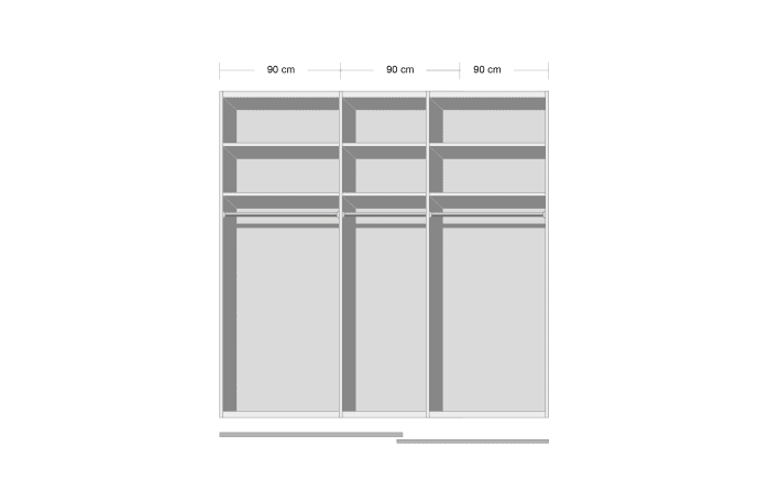 Schwebetürenschrank YourJoyce, alpinweiß, 301 x 235 cm-03