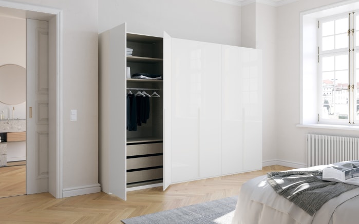 Drehtürenschrank Purisma, weiß, 301 x 223 cm, inkl. umfangreicher Zusatzausstattung-04