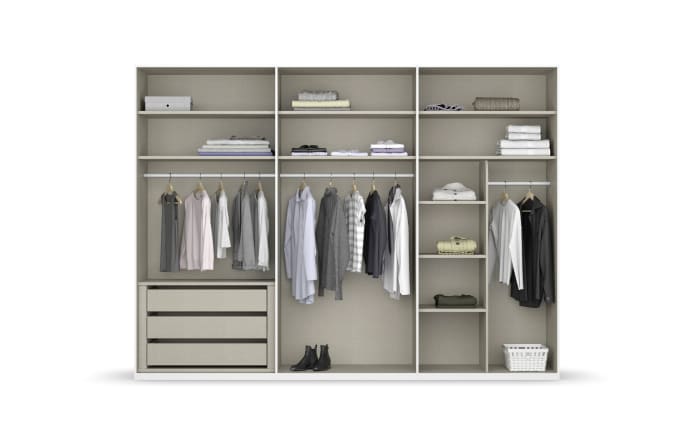 Drehtürenschrank Purisma, weiß, 301 x 223 cm, inkl. umfangreicher Zusatzausstattung-05