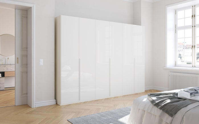 Drehtürenschrank Purisma, weiß, 301 x 223 cm, inkl. umfangreicher Zusatzausstattung-01