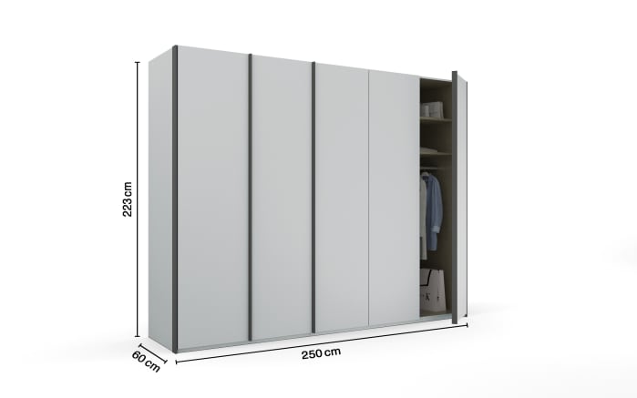 Drehtürenschrank Skat, seidengrau, 251 x 223 cm-07