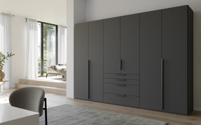 Drehtürenschrank Purisma, graphit, 301 x 223 cm online bei Hardeck kaufen